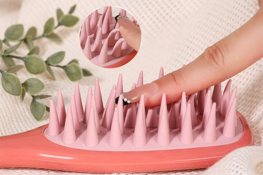 handheld silicone scalp brush